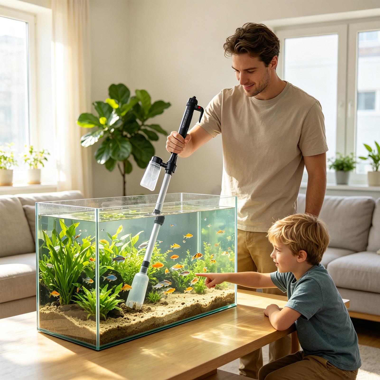 3 in 1 Aquarium Vacuum Gravel  - Aquarium Marine Sand ulasan dan harga