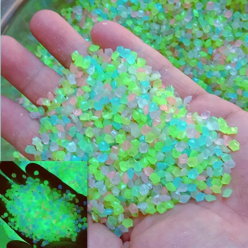 1000pcs 3-5mm Luminous Sand Gl - Aquarium Marine Fish ulasan dan harga