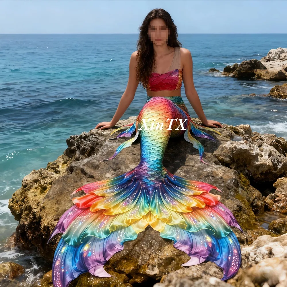 Mermaid tail rainbow-colored l - Aquarium & Marine Museum ulasan dan harga