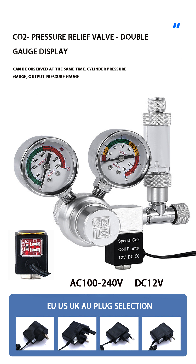 Aquarium CO2 regulator solenoi - Aquarium Marine Plants ulasan dan harga