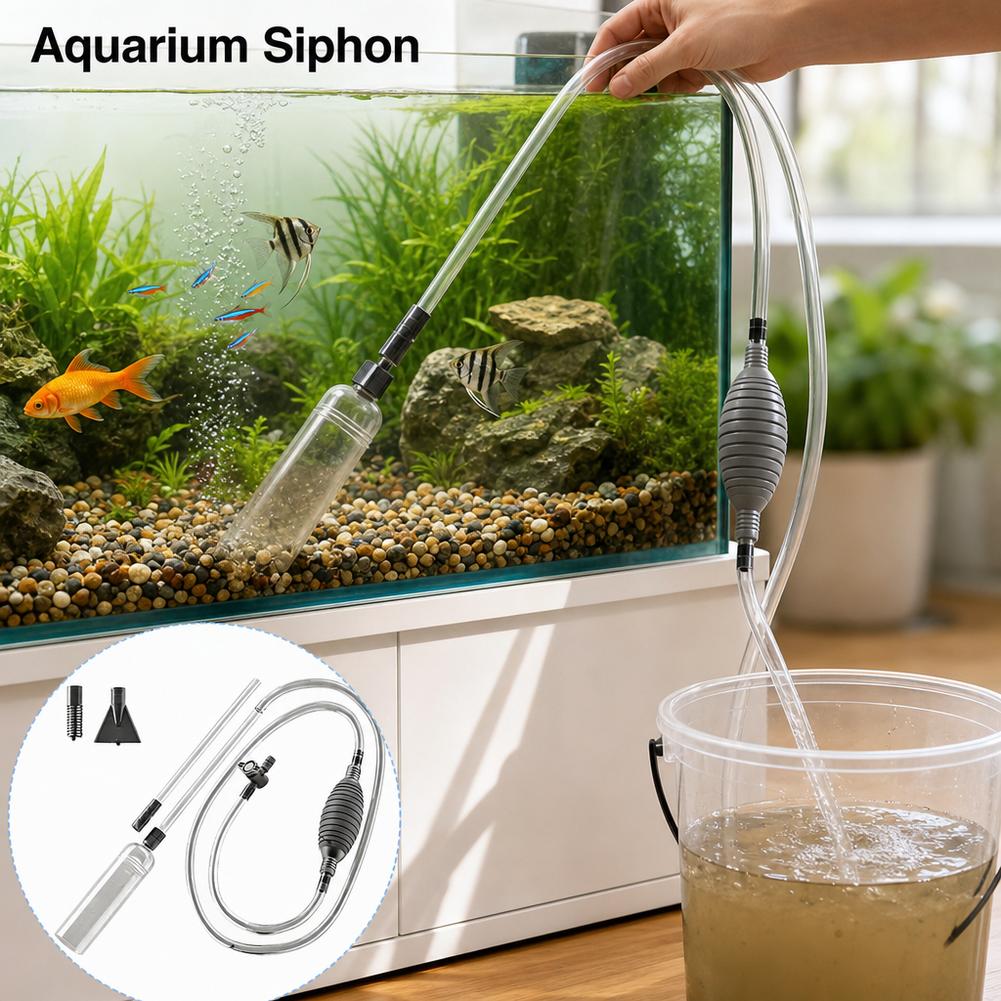 Manual Aquarium Water Changer  - Aquarium Marine Sand ulasan dan harga