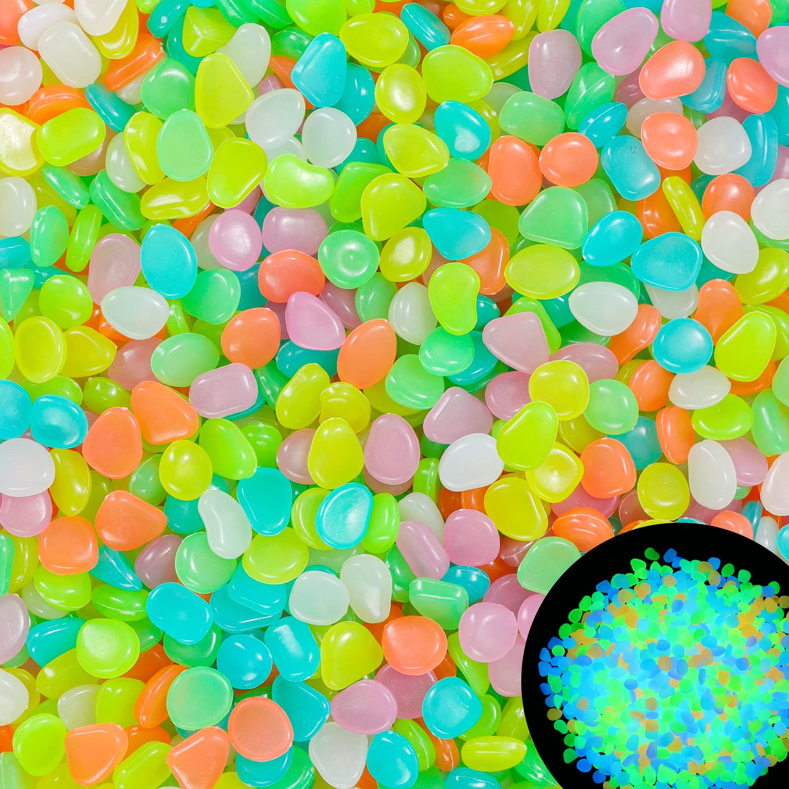 100Pcs Glow in the Dark Garden - Aquarium Marine Fish ulasan dan harga