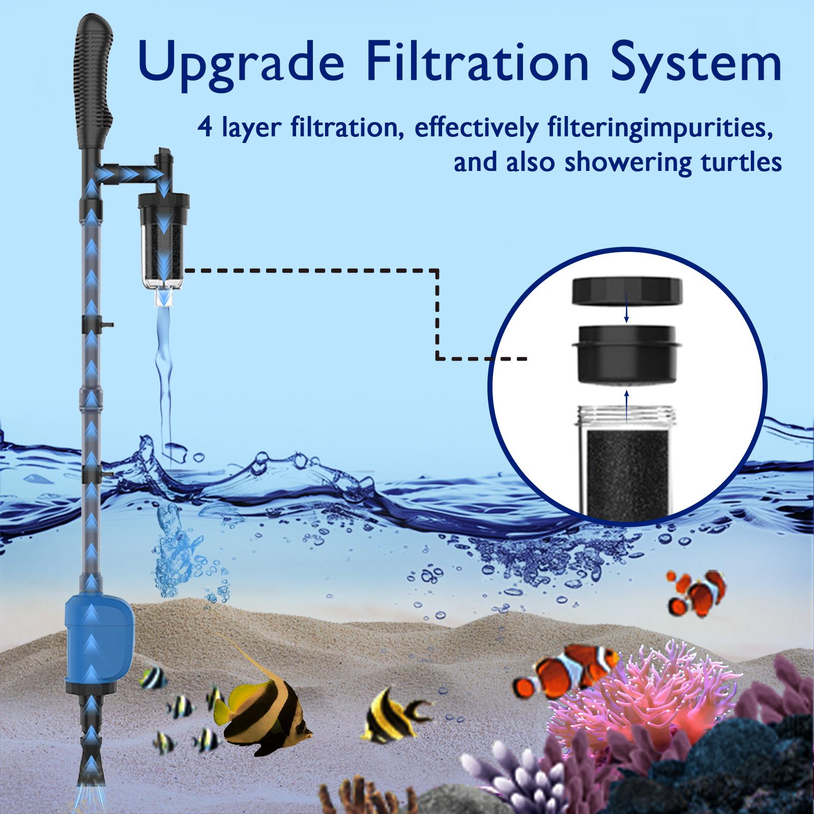 Electric Fish Tank Cleaner Vac - Aquarium Marine Sand ulasan dan harga