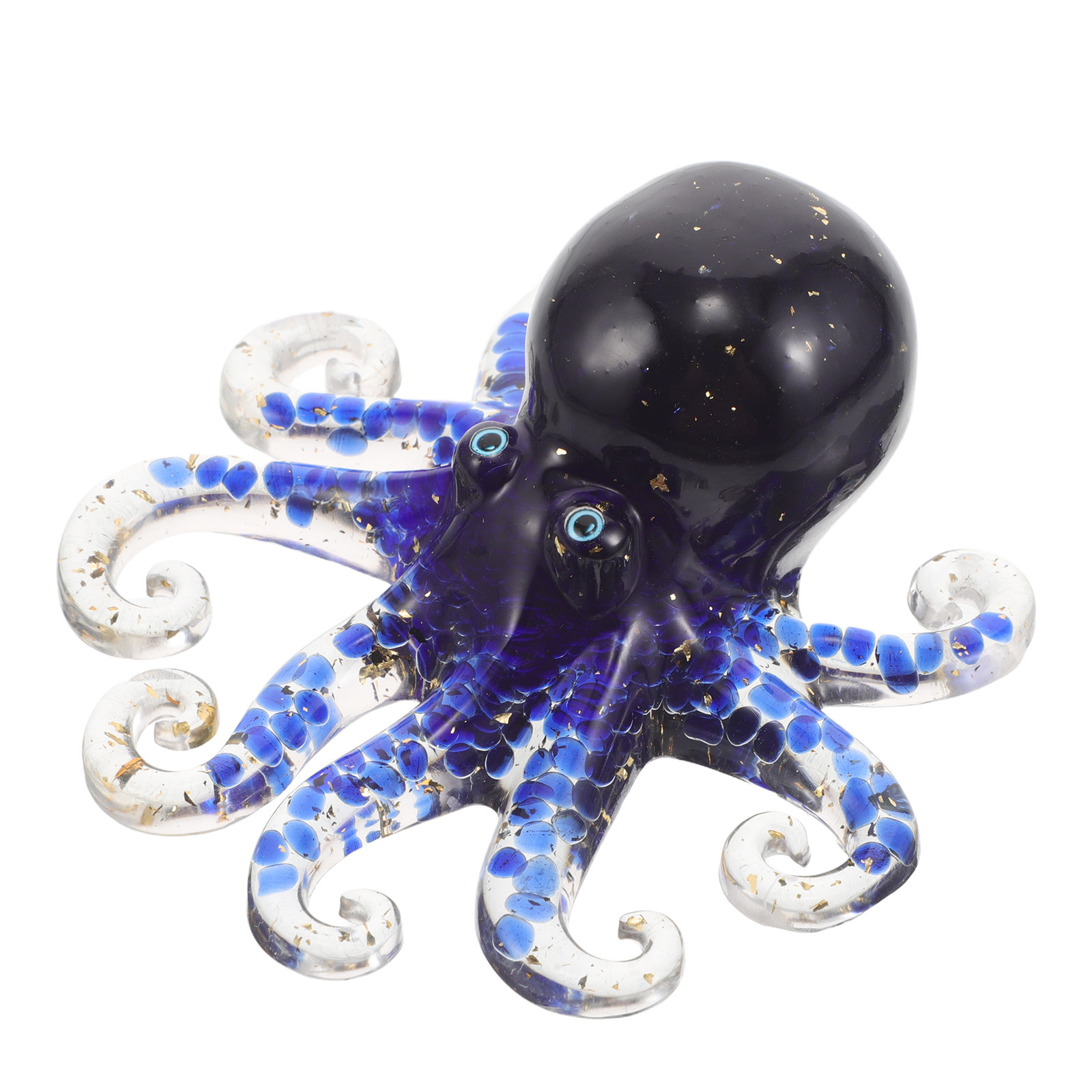 Crystal Octopus Decor Statue H - Marine Aquarium Epoxy ulasan dan harga